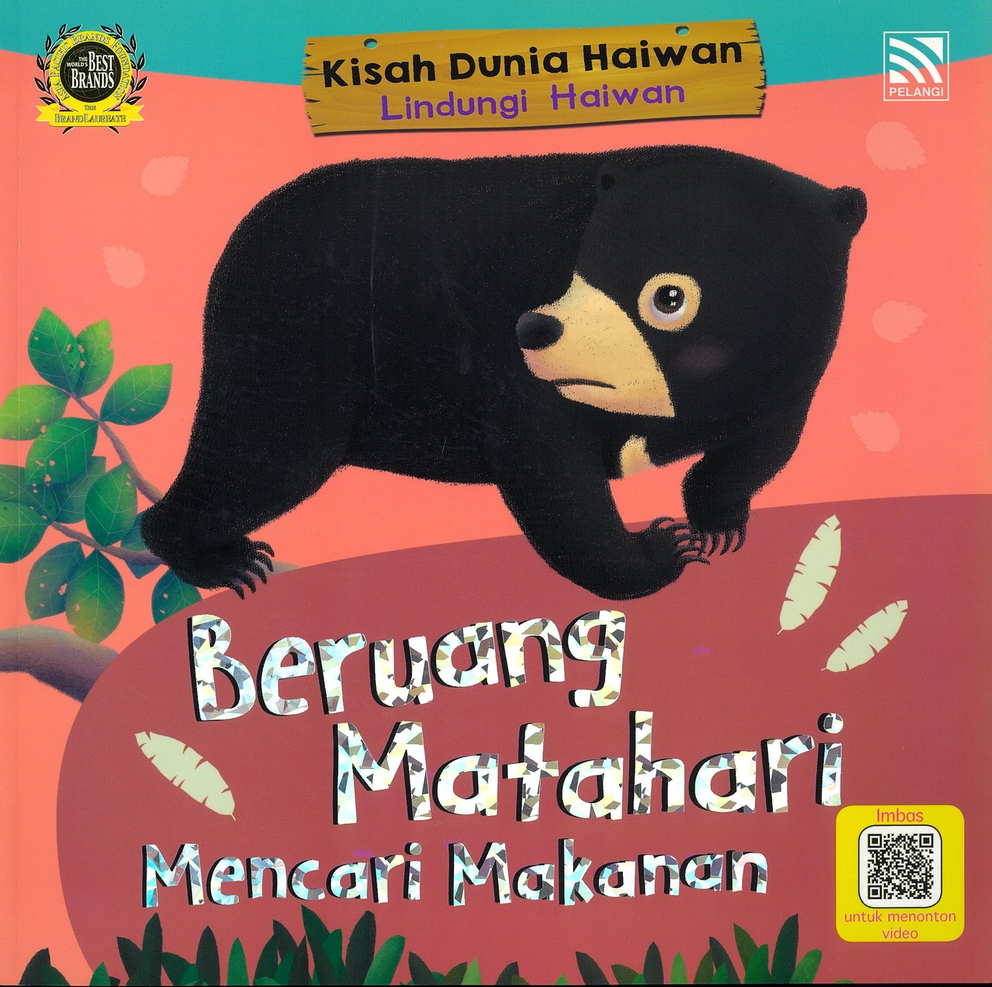 Beruang Matahari Mencari Makanan
